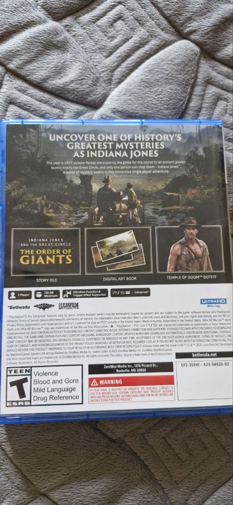 диск для PS5 Indiana jones and the great circle premium edition