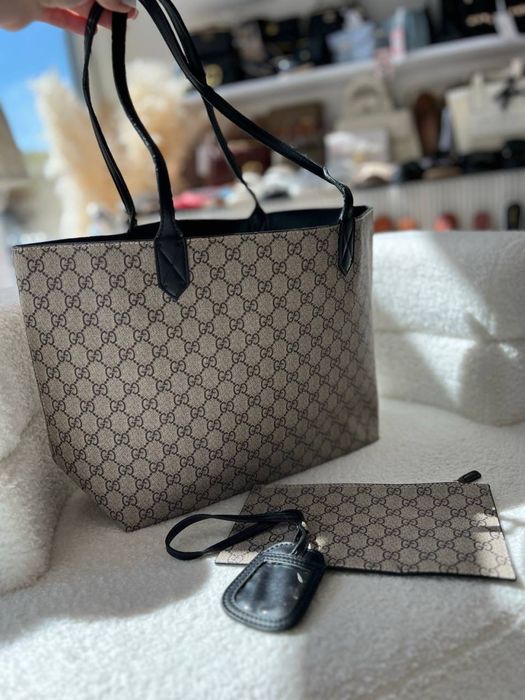 Шопер сумка Gucci лого без коробки