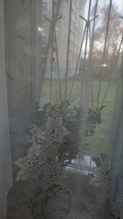 Firanka z taśmą do regulacji