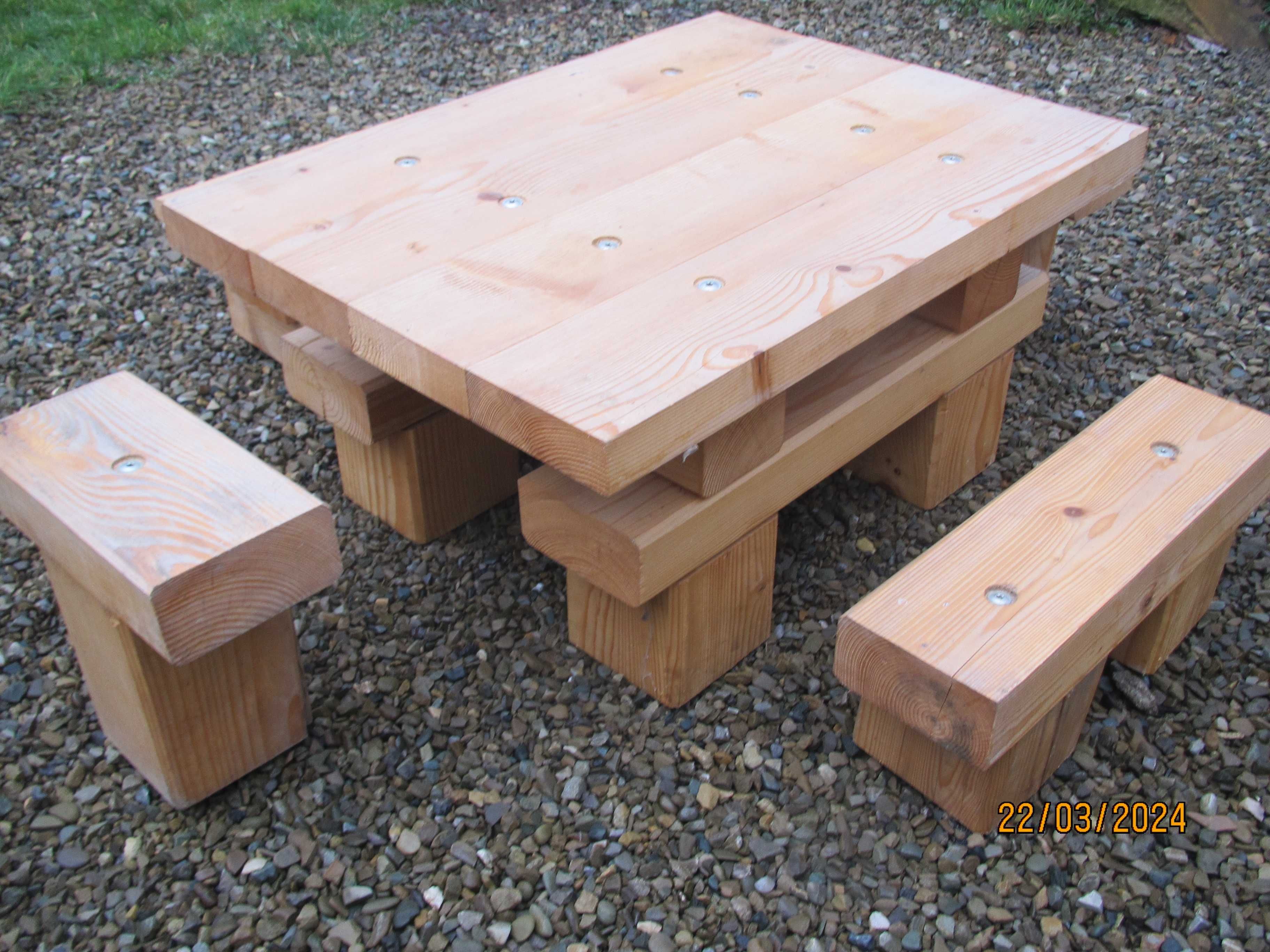 stół stolik ławeczka taboret kpl ogrodowy