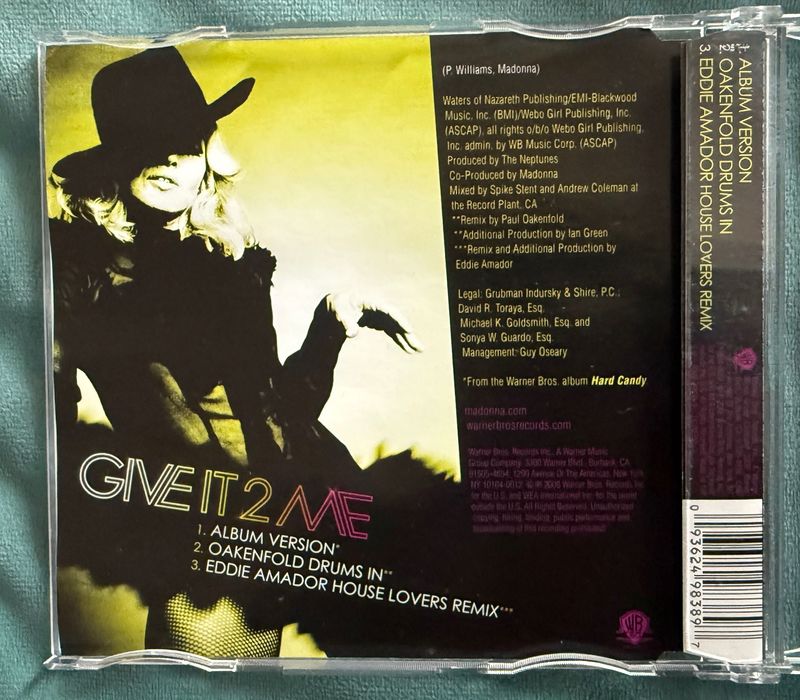 Madonna - Give It 2 Me *3  - Cd Single - Germany