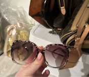 Okulary przeciwsloneczne Chanel CC oversize muchy duze okragle