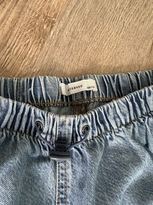 Reserved 134 spodnie jeansowe joggery jeans jeansy szerokie bojówki
