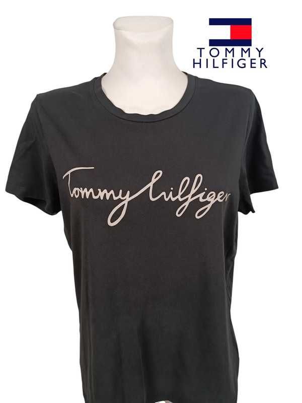 Tommy Hilfiger Koszulka T-shirtowa damska, logo, r. XL