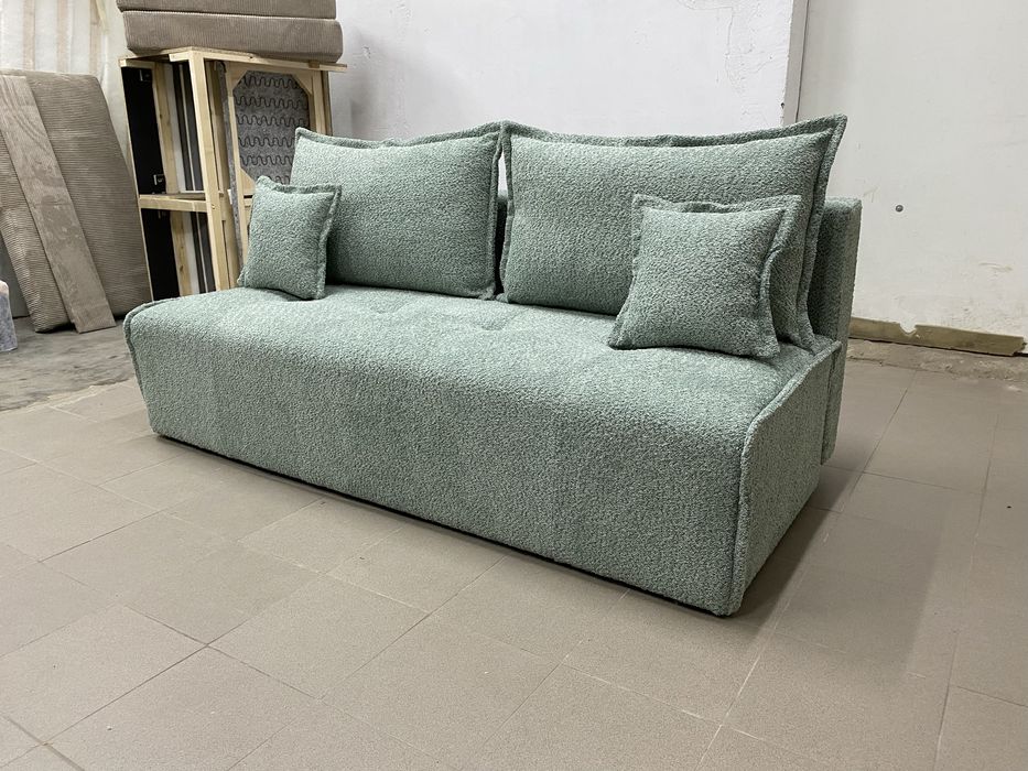 Kanapa rozkładana do salonu czarna tkaniny do wyboru