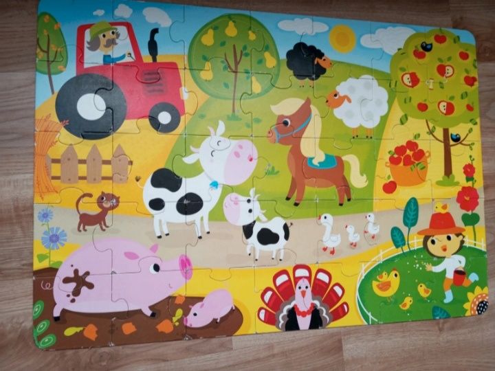 Puzzle duże elementy farma