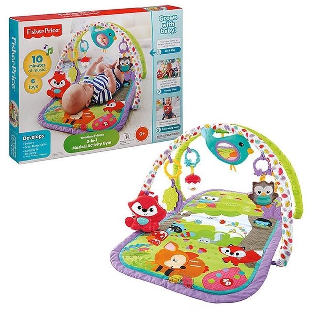 Розвиваючий килимок Fisher Price 3 в 1