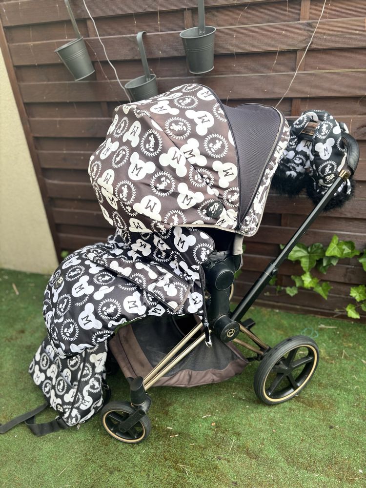 wózek Cybex Priam 2 + rękawice zimowe + plecak)