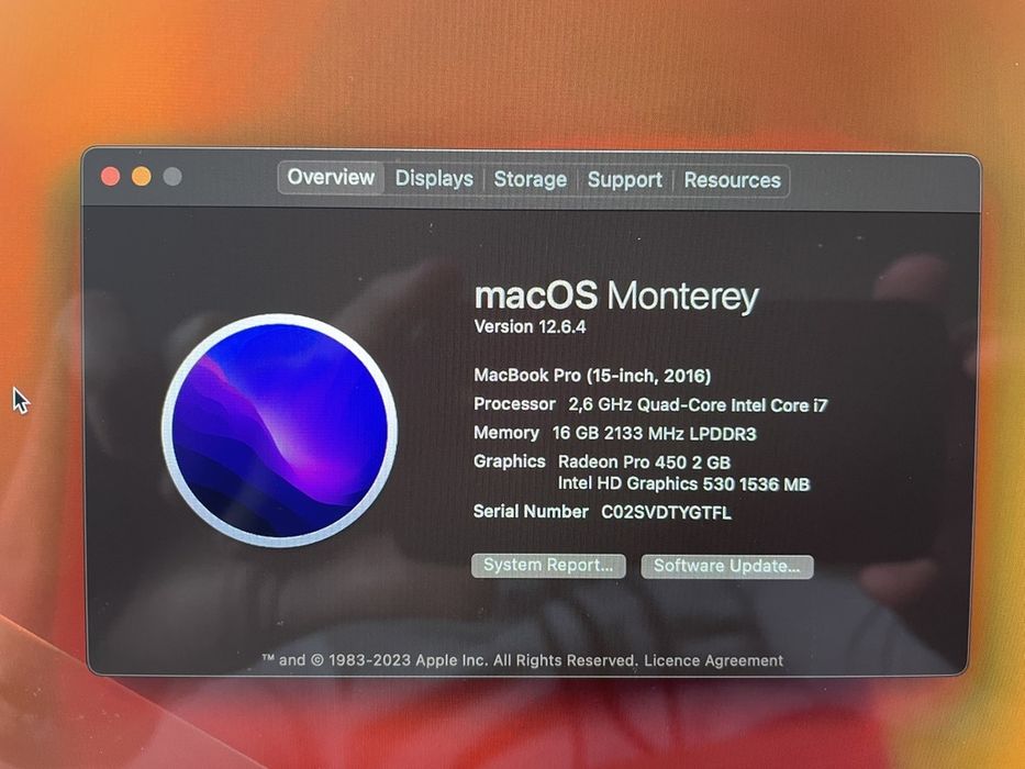MacBook 15 pro ..