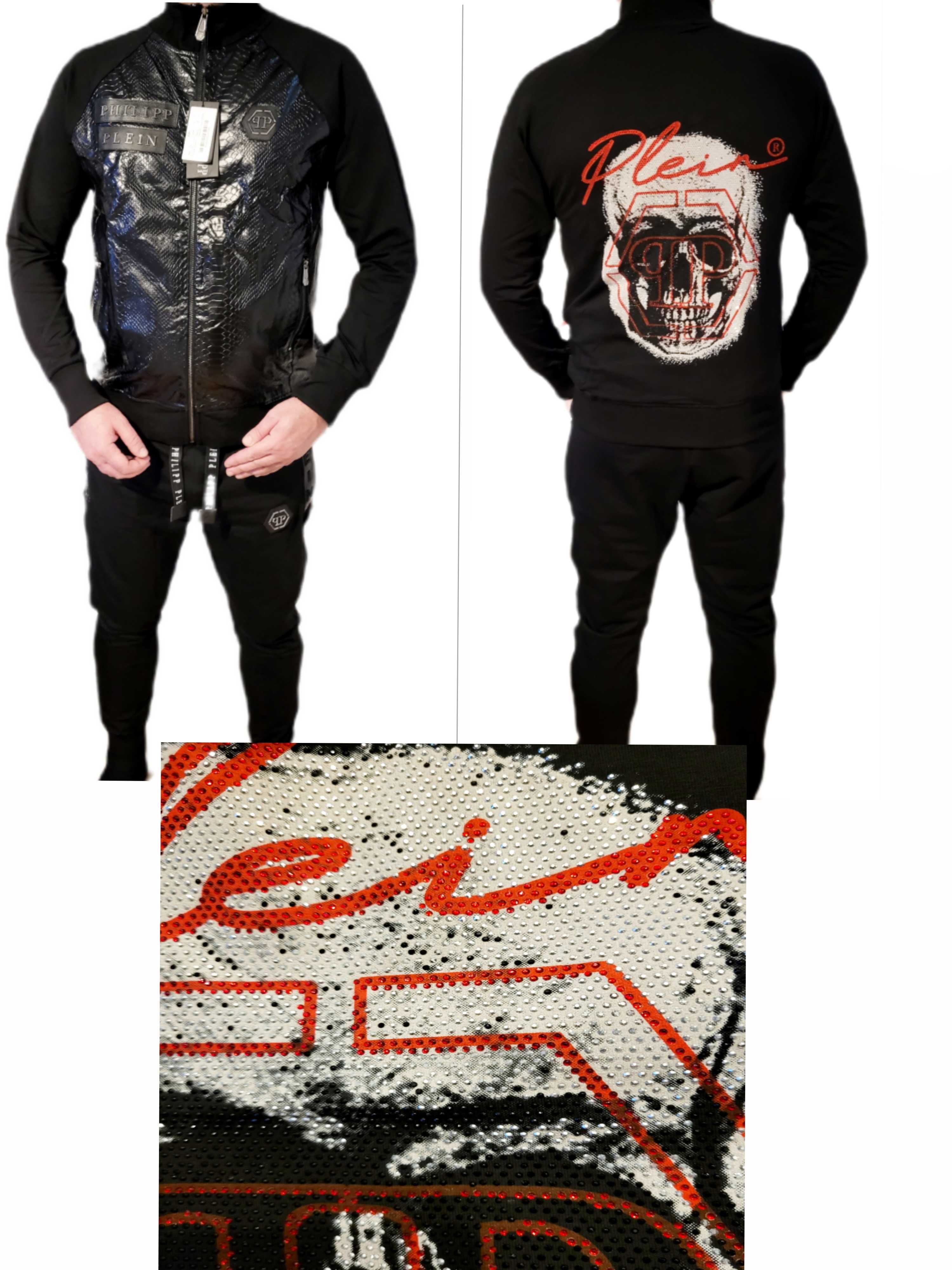 Dres Komplet Philipp Plein  Wężowa wstawka Skull