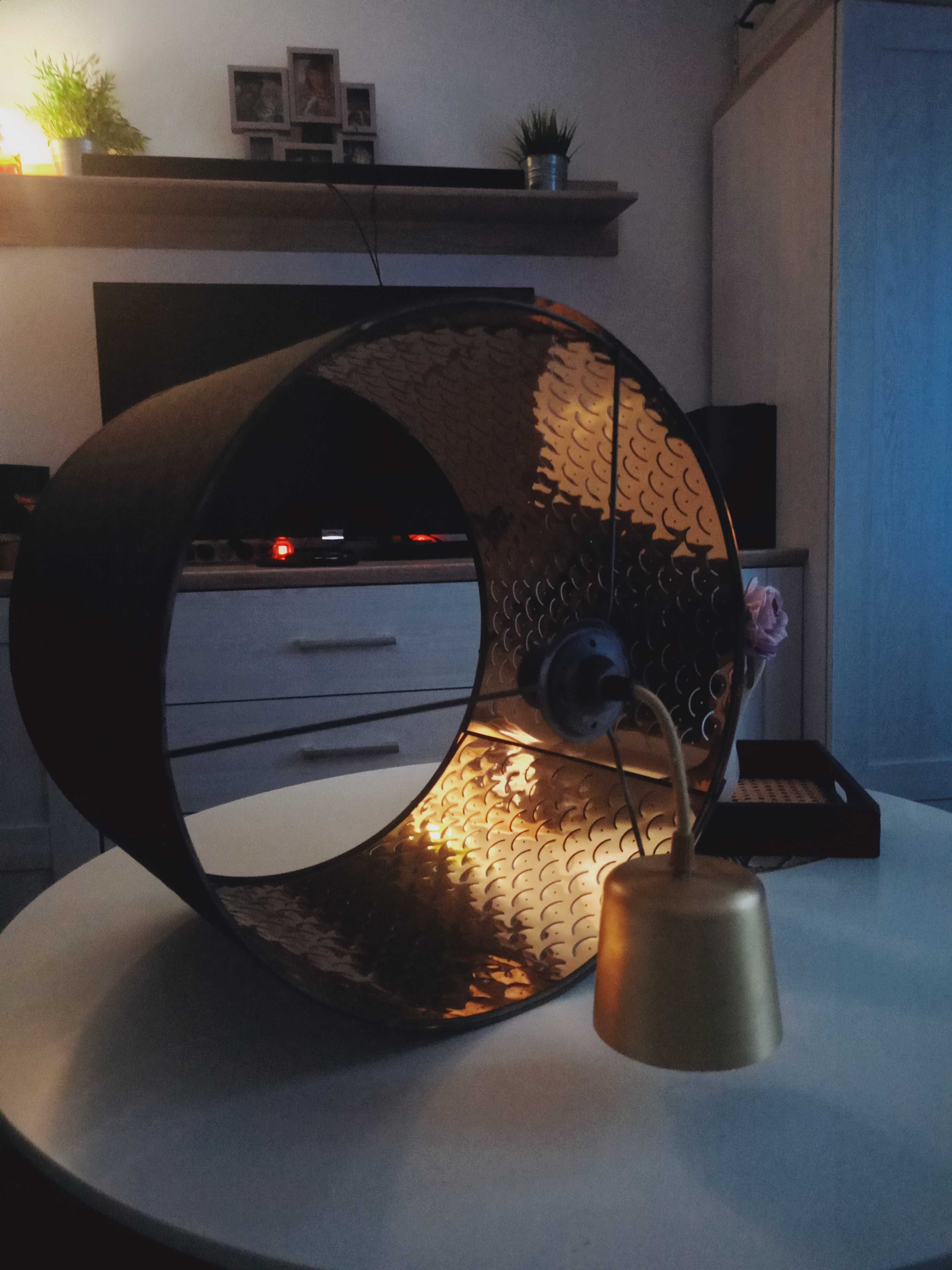 Lampa NYMO duża czarno zlota