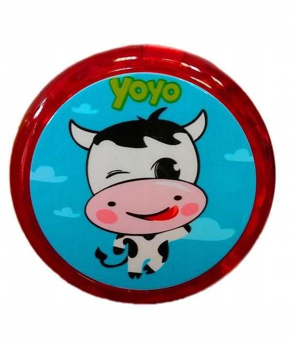 Świecące Jojo Yo Yo - Gra Zręcznościowa - Fidget Toy - Krówka