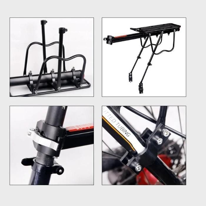 Bagażnik Rowerowy Tylny Aluminium Uniwersalny Turystyczny 50 kg