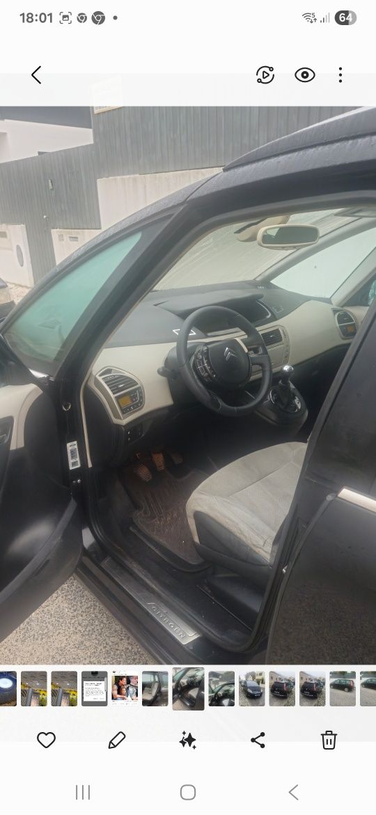 Carrinha citroën c4 grand picasso 1600