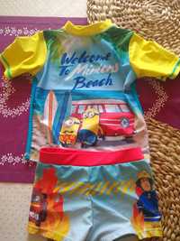 Spodenki i koszulka plażowa kąpielowa dla chłopca