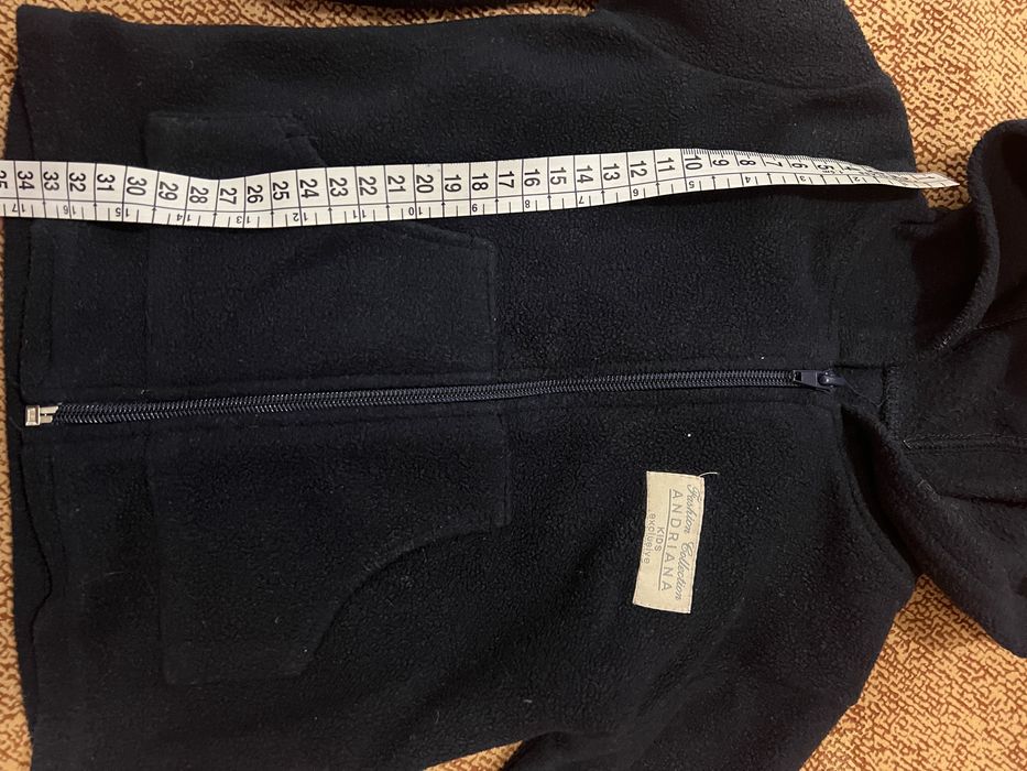 Флісовий костюм 80 р- штани та худі на блискавці темно синій