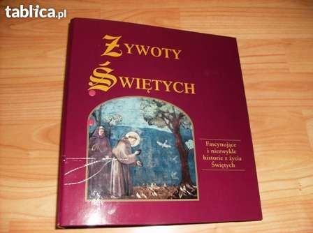 Żywoty Świętych-segregator-ilustracje i opisy