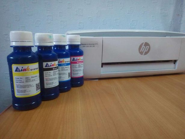 Принтер HP DeskJet 37775 +чернила