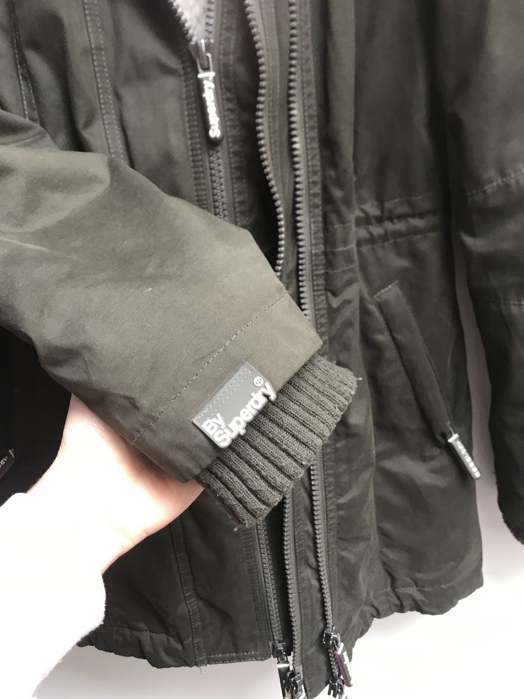 Super zimowa kurtka parka płaszczyk Superdry