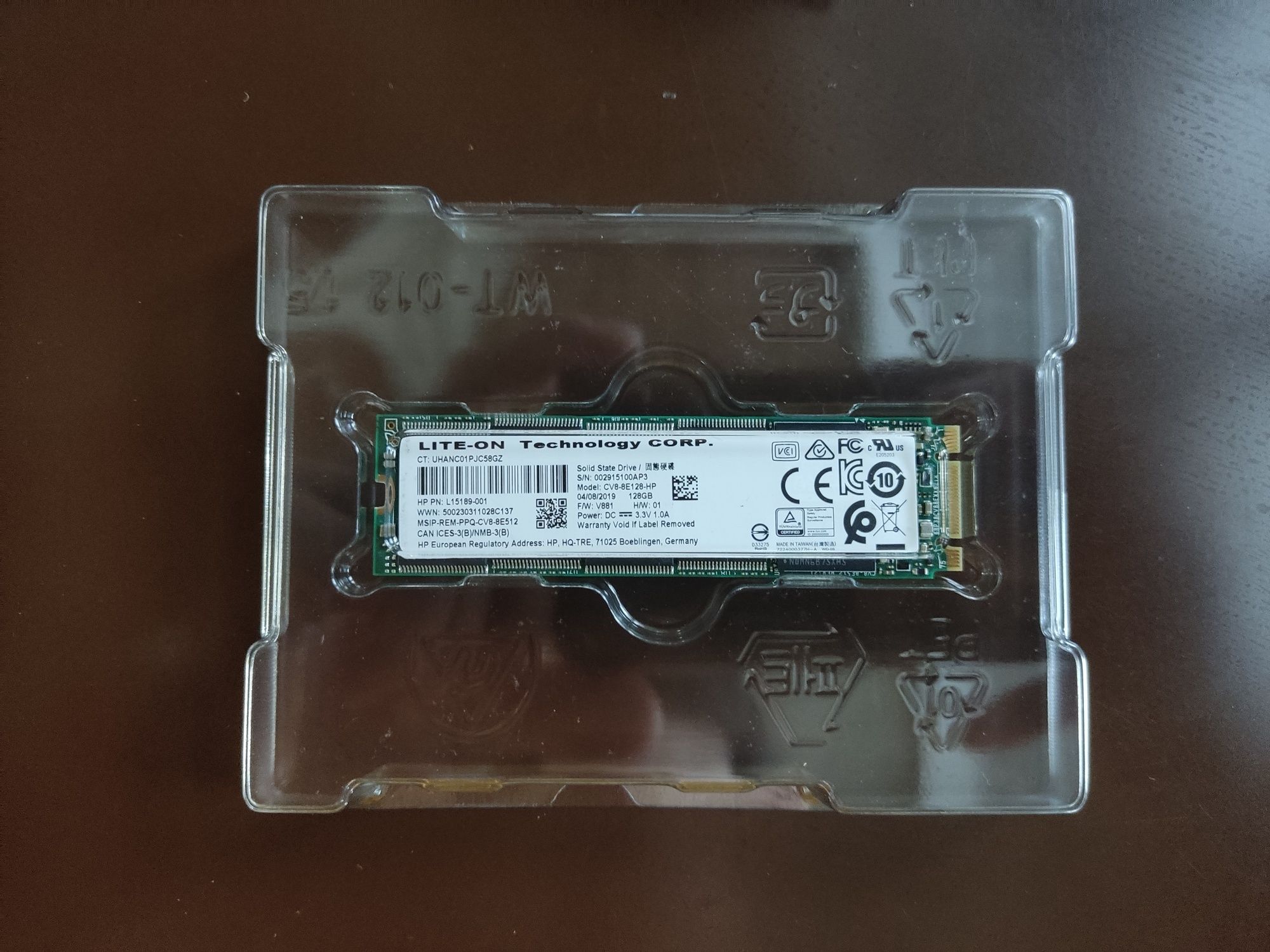 SSD NVME M.2 128 Gb