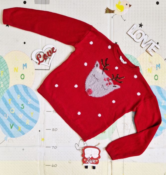 Новорічний Різдвяний светр MISS дівчинка 11-12 р світшот батнік худі