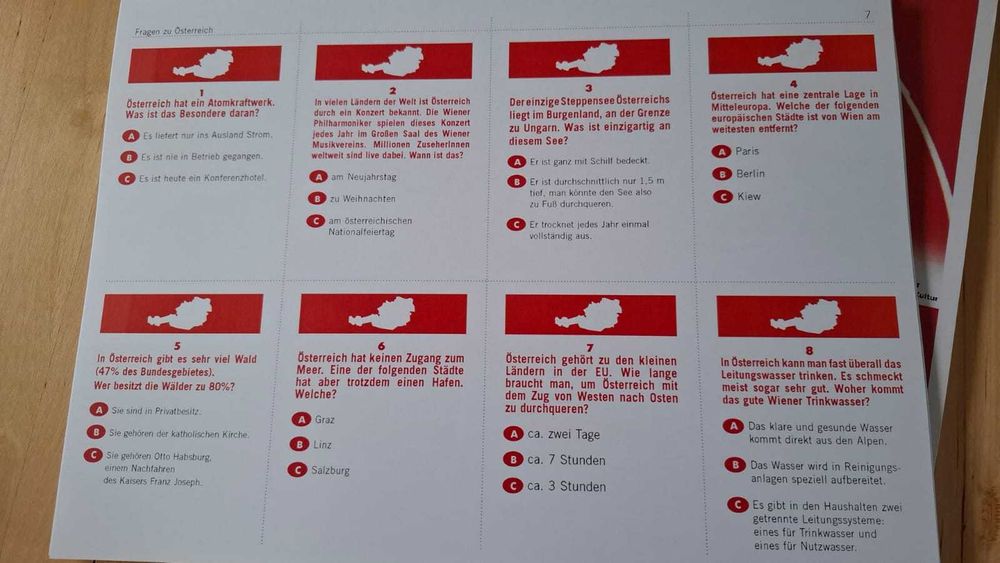 Materiały do nauki języka niemieckiego w trzech częściach