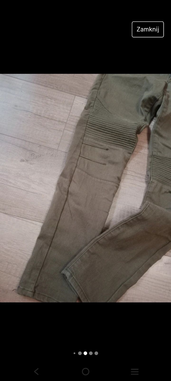 Spodnie jeansowe jeansy khaki