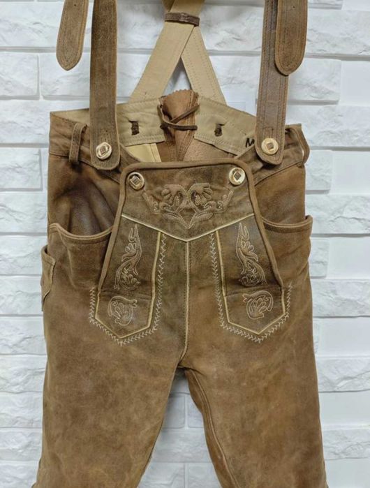 Marjo 42 / 44 р w 30 / 29 Herren Lederhose шорти баварські октоберфест