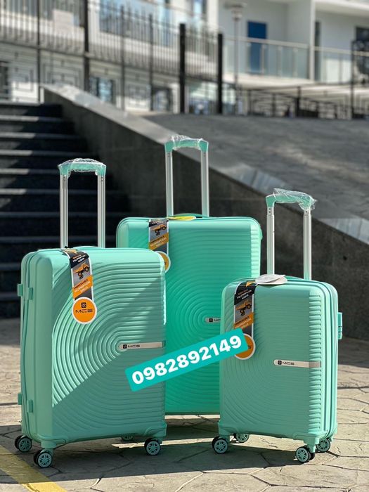 Полипропилен! MCS 374 !Чемодан Турция на колесах,валіза,сумка на колес