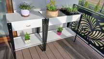 Stylowe, eleganckie metalowe szafki na taras