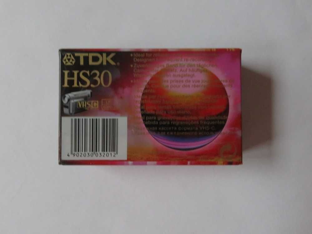 TDK HS30 stara oryginalnie zafoliowana kaseta do kamery systemu VHS-C