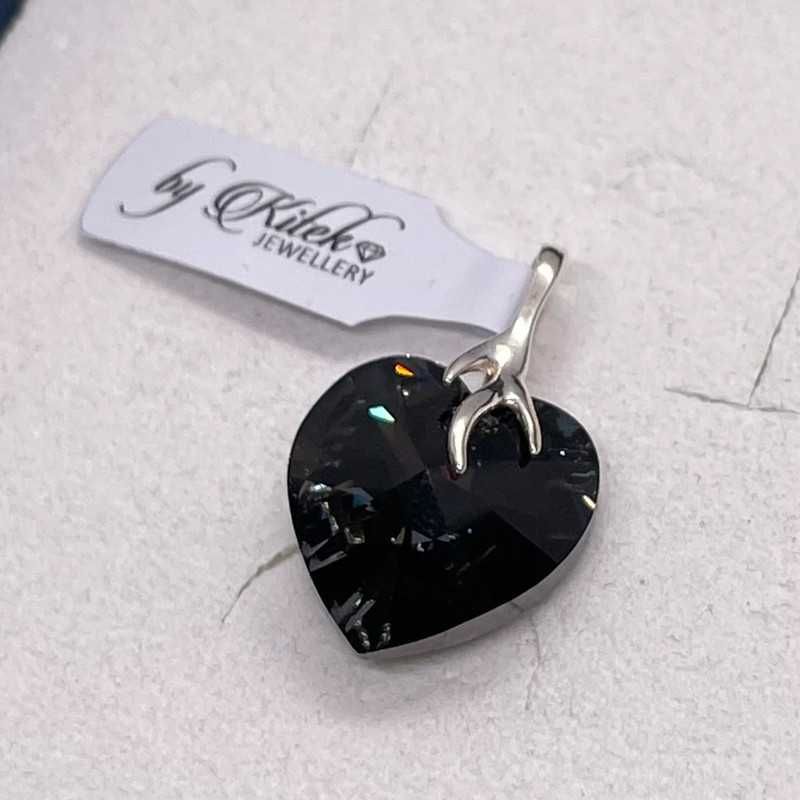Zawieszka z kryształem Swarovskiego Xilion Heart 18mm | byKitek