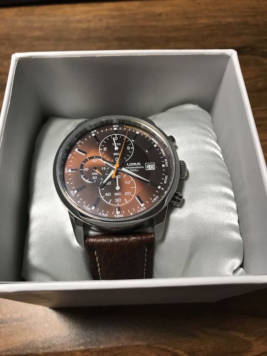 Zegarek męski Lorus RM339DX9 brązowy