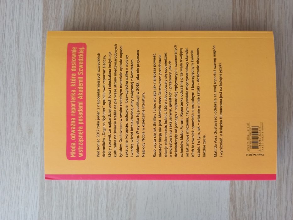 Klub. Seksskandal w komitecie noblowskim, Matilda Gustavsson