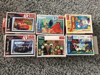 Puzzle Trefl mini 54 Cars, psi patrol, Tom i Jerry