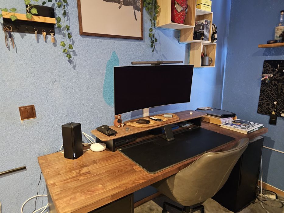 Secretária completa com 2 consolas