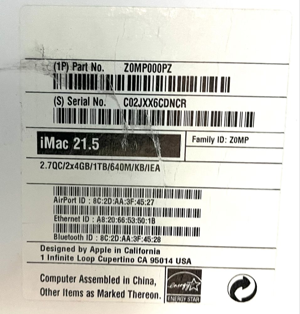 Imac 21,5 - Na caixa e pronto a usar