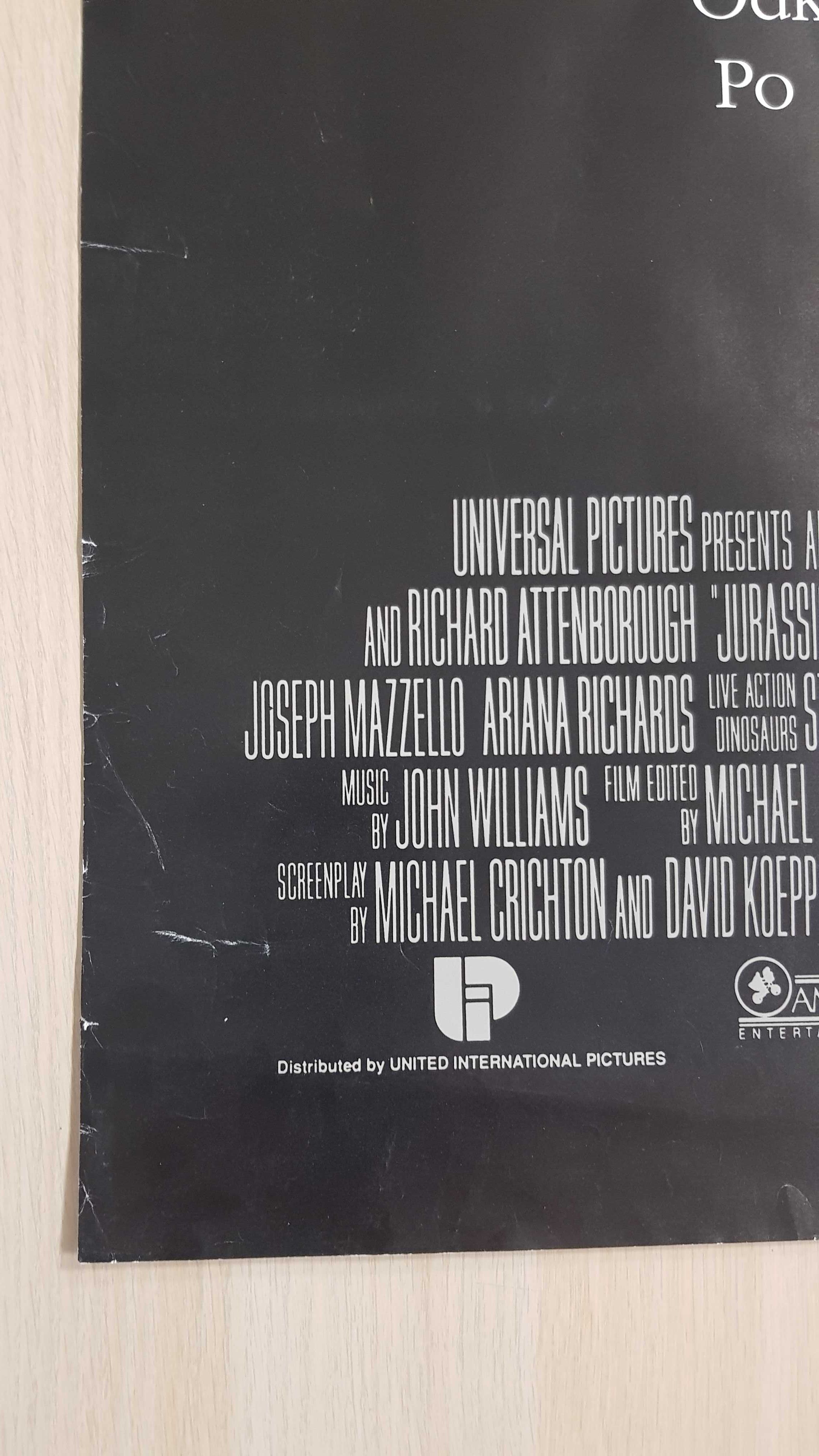 Oryginalny Plakat Filmowy Park Jurajski 1 Jurassic Park 1993 PL