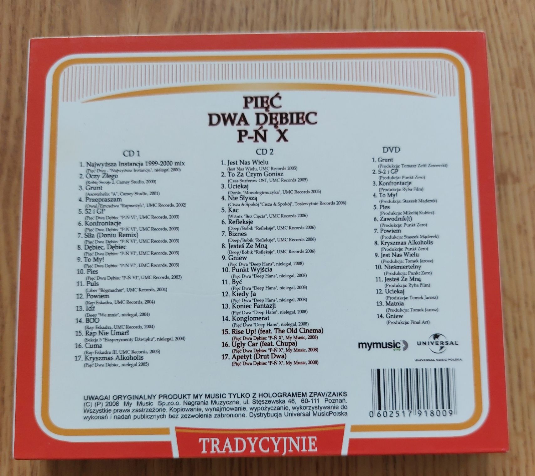 Płyta CD Pięć Dwa 52 Dębiec P-Ń X pierwsze wydanie 2008