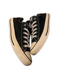 Converse 38,5 r 24,5 cm buty kedy czarne niskie trampki