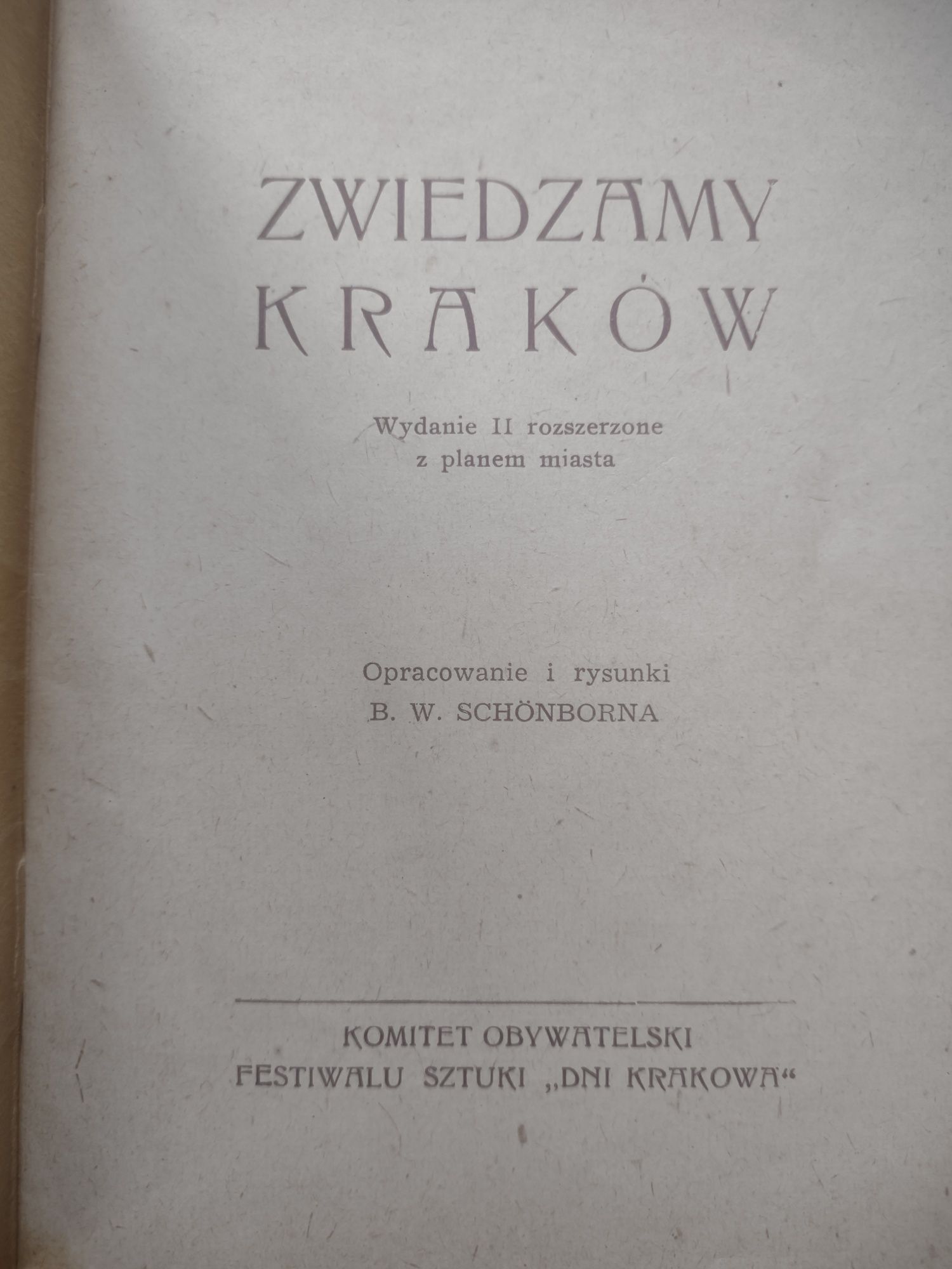 B.W. Schönborn.  Zwiedzamy Kraków