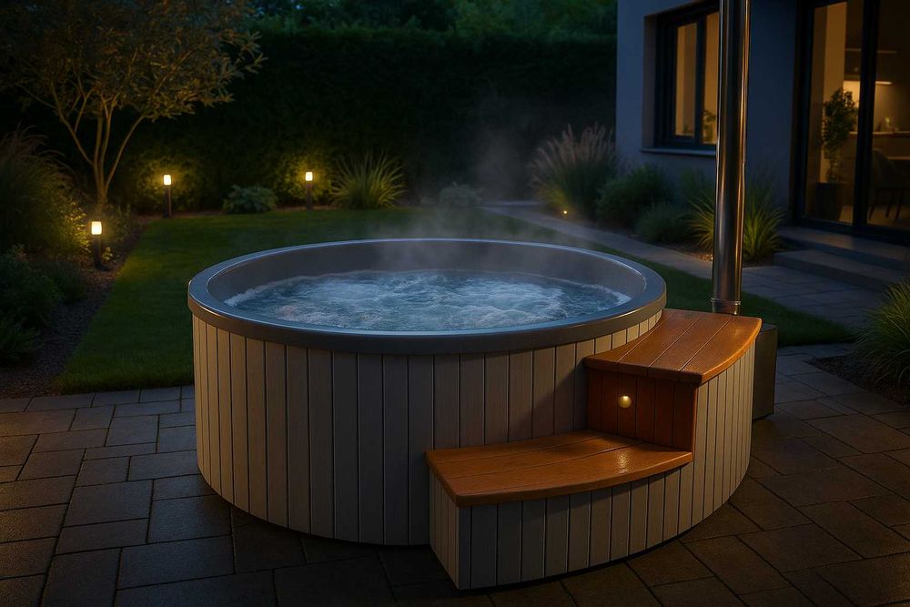 Balia fi 220 do sauny ogrodowej jacuzzi basen ruska bania LED pokrywa