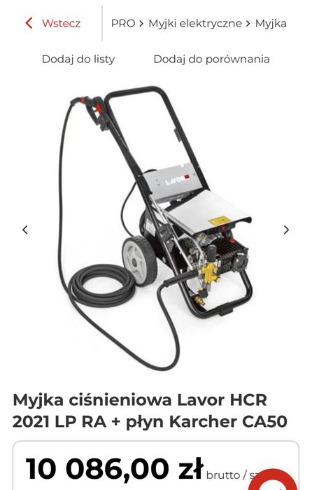 Myjka ciśnieniowa Lavor HCR 2021 LP RA