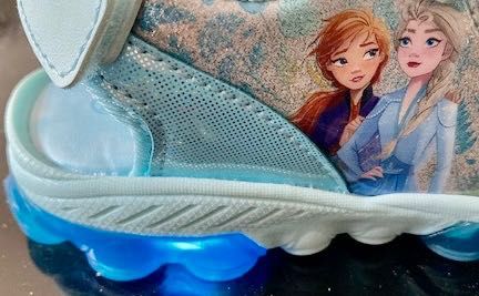 Elsa, Elza, Frozen, Kraina lodu Sandały led, Świecąca podeszwa NOWE 26