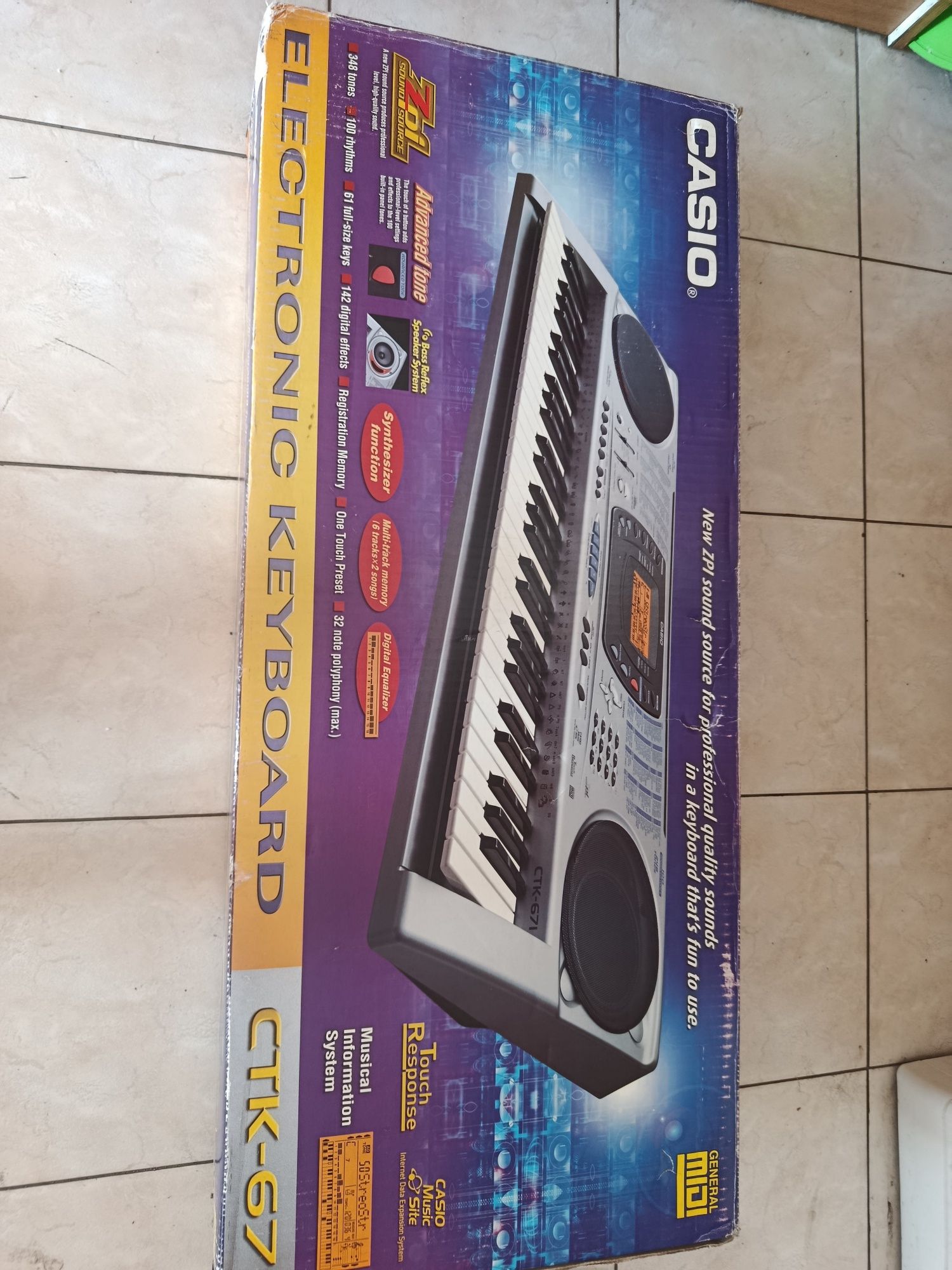 Casio CTK-671 keyboard, klawisze