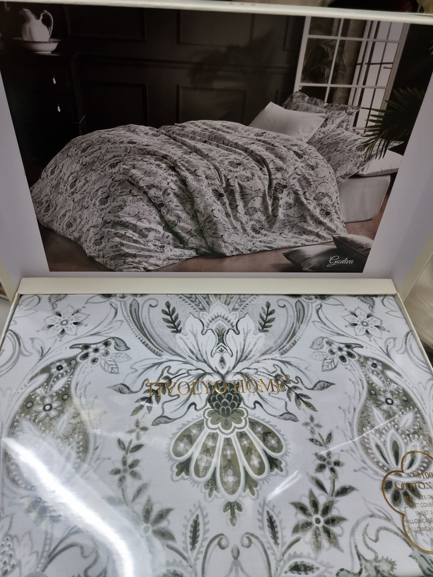 Комплекты постельного белья Tivolyo home делюкс сатин евроразмер
