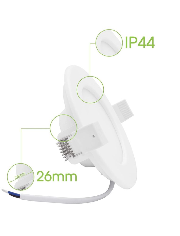 Reflektory LED 6W 360lm do zabudowy Lumare