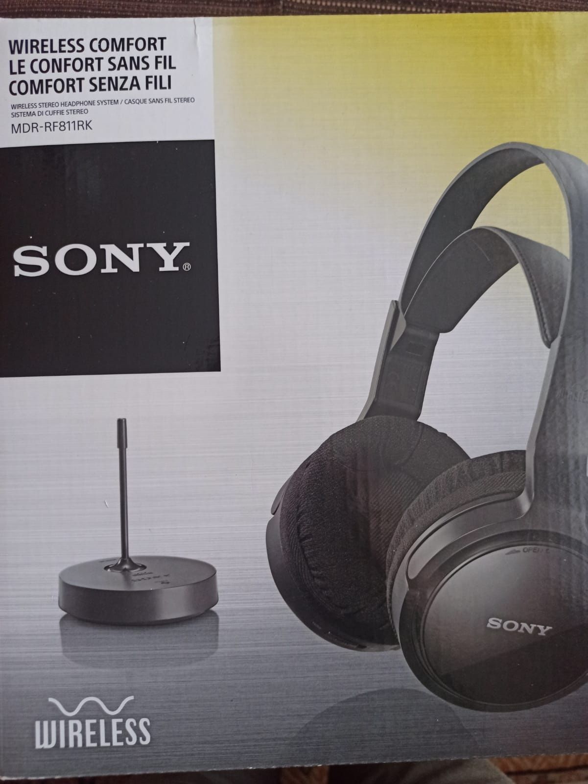 Słuchawki bezprzewodowe Sony MDR-RF811RK Nauszne Czarny