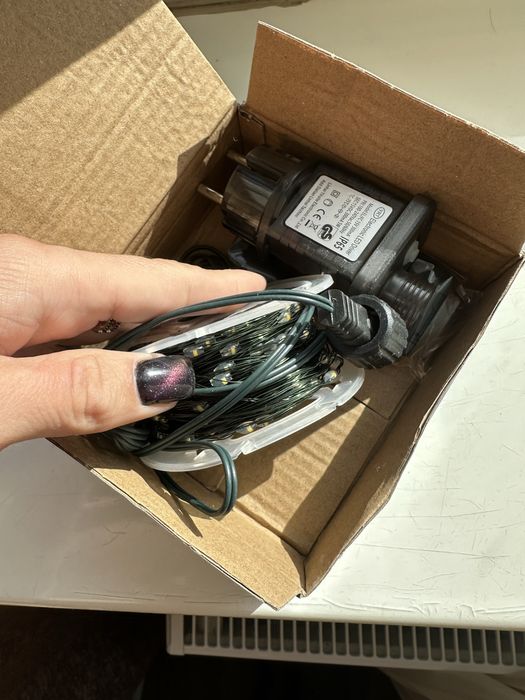 Акція!!! Гірлянда нитка роса 20м, 50м, 100м, 200м на зеленому дроті