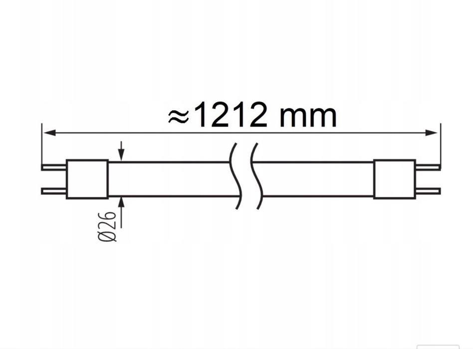 Świetlówka linoiwa jarzeniówka T8 230V G13 36W 840 120